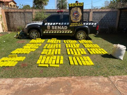 Canindeyú: SENAD incautó más de 500 Kg de droga de narcocampamentos